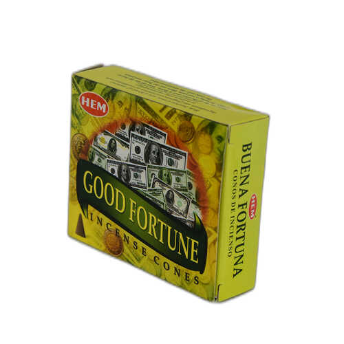 İyi Şans Talih Servet Çekme 10 Konik Tütsü - Good Fortune Incense Cones - 3
