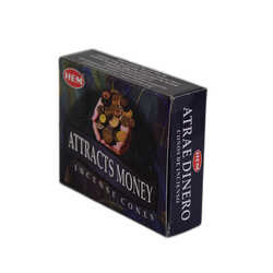 Paranın Cezbi Para Çekme Kokulu 10 Konik Tütsü - Attracts Money Incense Cones - 3