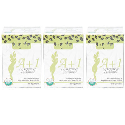A1 L-Carnitine Lepidium Bitkisel 30 Kapsül X 3 Adet - 7