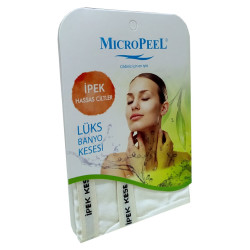 İpek Hassas Cilt İçin Banyo Kesesi Beyaz 16X25 - 4