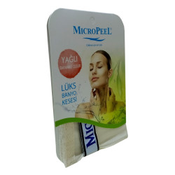İpek Yağlı Cilt İçin Banyo Kesesi Beyaz 16X24 - 4