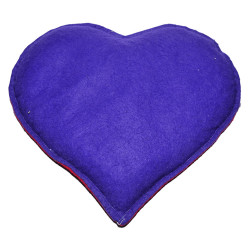 Kalp Desenli Doğal Kaya Tuzu Yastığı Mor - Kırmızı 2-3 Kg - 4