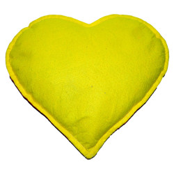 Kalp Desenli Doğal Kaya Tuzu Yastığı Sarı - Kırmızı 2-3 Kg - 4