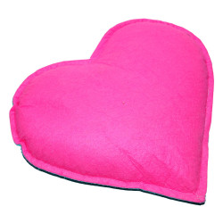 Kalp Desenli Doğal Kaya Tuzu Yastığı Yeşil - Pembe 2-3 Kg - 5