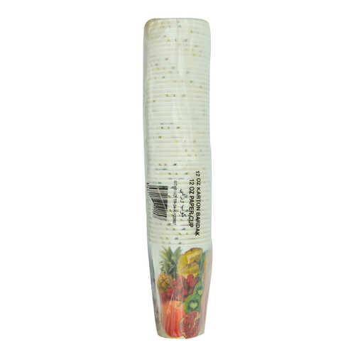 Karton Bardak 12 Oz Kullan At Çay Kahve Sıcak Kağıt Otomat Bardağı 50 li 1 Paket - 3