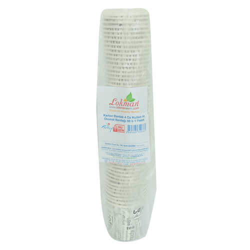 Karton Bardak 4 Oz Kullan At Çay Kahve Sıcak Kağıt Otomat Bardağı 50 li 1 Paket - 2