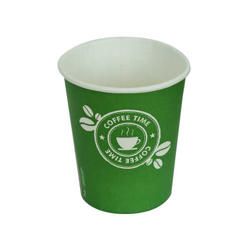 Karton Bardak 8 Oz Kullan At Çay Kahve Sıcak Kağıt Otomat Bardağı 50 li 1 Paket - 1