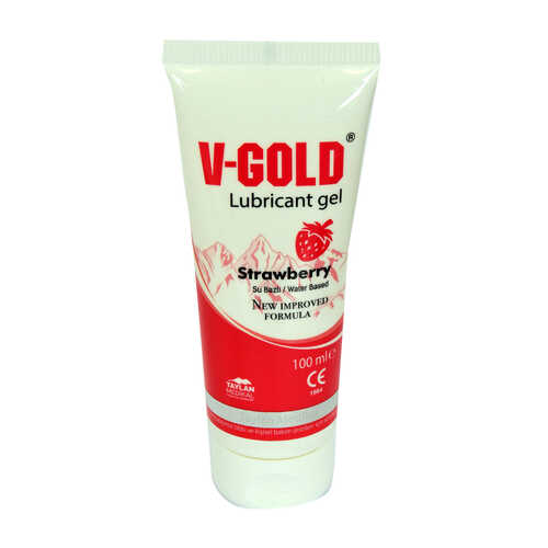 Kayganlaştırıcı Jel Çilekli Su Bazlı 100 ML Strawberry Lubricant Gel - 1