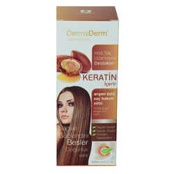Keratinli Argan Özlü Saç Bakım Sütü Hızlı Saç Uzamasına Etkili 250 ML (1)