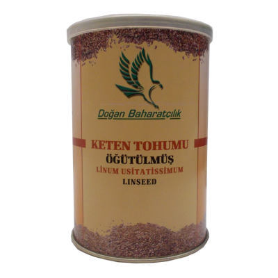 Keten Tohumu Öğütülmüş Doğal 150 Gr Teneke Kutu - 1