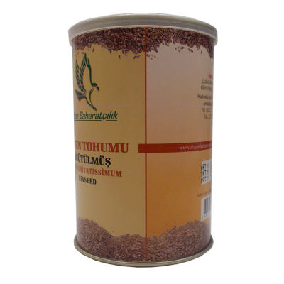 Keten Tohumu Öğütülmüş Doğal 150 Gr Teneke Kutu - 2