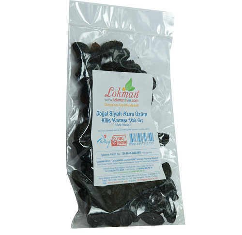 Kilis Karası Siyah Kuru Üzüm 100 Gr Paket - 3