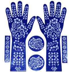 Kına Şablonu El Deseni 04