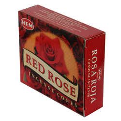 Kırmızı Gül Kokulu 10 Konik Tütsü - Red Rose - 4