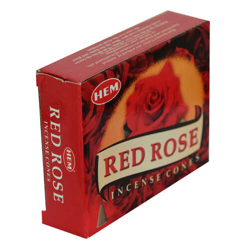 Kırmızı Gül Kokulu 10 Konik Tütsü - Red Rose - 5