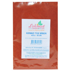 Kırmızı Toz Biber Acılı Renk Biberi 50 Gr Paket (1)
