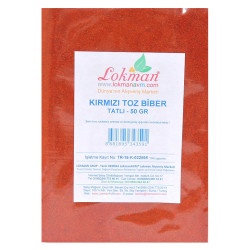 Kırmızı Toz Biber Tatlı Renk Biberi 50 Gr Paket (1)