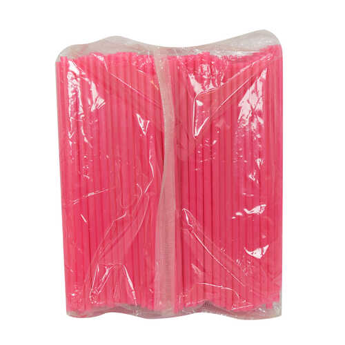 Körüksüz Pipet Ayran Kola Meşrubat Pipeti 19 Cm Kırmızı 150 Adet Paket - 2