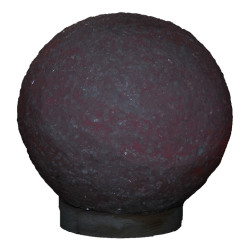 Küre Şekilli Doğal Kaya Tuzu Lambası Kablolu Ampullü Beyaz 7-8 Kg - 4