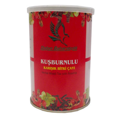 Kuşburnulu Karışık Bitkisel Çay 100 Gr Teneke Kutu - 1