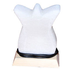 Lale Şekilli Doğal Kaya Tuzu Lambası Kablolu Ampullü Beyaz 1-2 Kg - 4