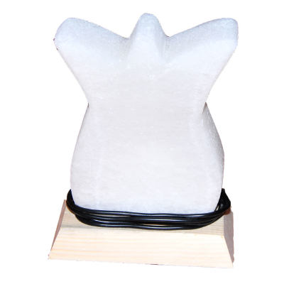 Lale Şekilli Doğal Kaya Tuzu Lambası Kablolu Ampullü Beyaz 1-2 Kg - 4
