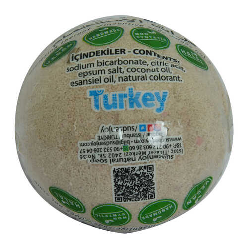 Lavantalı El Yapımı Banyo Küvet Topu Sabunu Mor 90-120 Gr - 3