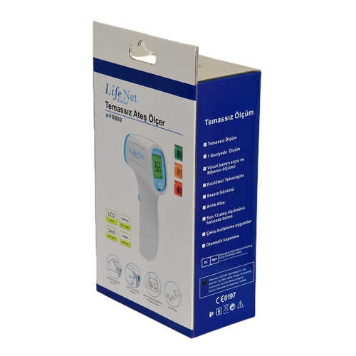 Temassız Ateş Ölçer Kızıl Ötesi Vücut ve Alından Termometre Pilli FR-880 - 2