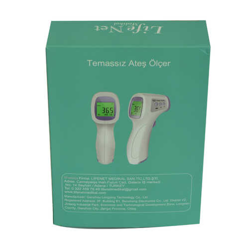 Temassız Ateş Ölçer Kızıl Ötesi Vücut ve Alından Termometre Pilli LX-314 - 3