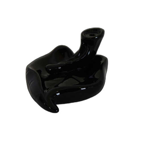 Geri Akış Buhurdanlık Tütsülük Seramik Kalp Siyah Backflow C0888 - 2