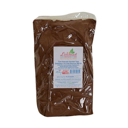 Türk Kahvesi Günlük Taze Çekilmiş 3.75 Orta Kavrum 500 Gr Paket - 1
