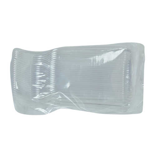 Lüks Çatal Sert Plastik Şeffaf 50 Adet 1 Paket - 2