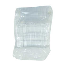 Lüks Kaşık Sert Plastik Çorba Kaşığı 1654 mm Şeffaf 100 Adet 1 Paket (1)
