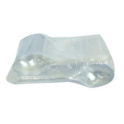 Lüks Kaşık Sert Plastik Çorba Kaşığı 1654 mm Şeffaf 100 Adet 1 Paket - 3