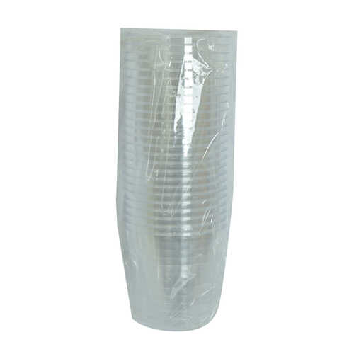 Lüks Kristal Bardak Sert Plastik Çay Kahve Su Otomat Bardağı 180 Ml 25 li 1 Paket - 2