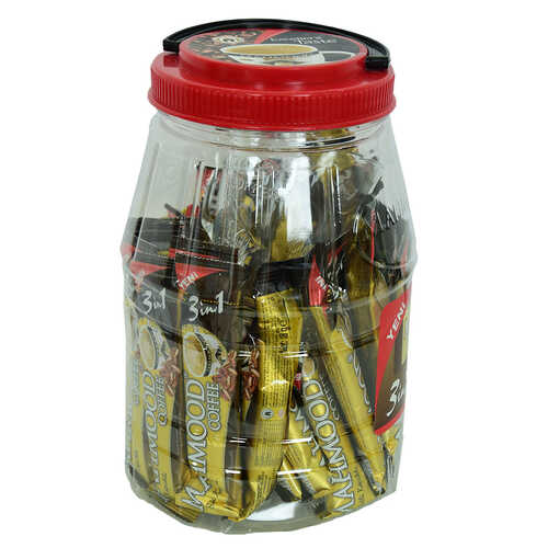 3 ü 1 Arada Sütlü Köpüklü Kahve 18 Gr x 36 Adet Cam Kupa Bardak Hediyeli Pet Kavanoz - 3