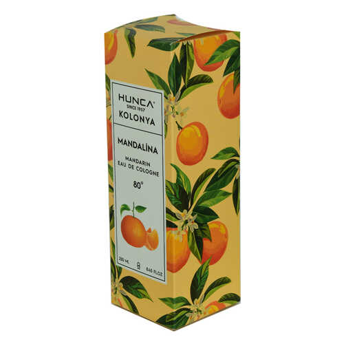 Mandalina Kolonyası 80 Derece Cam Şişe 250 ML - Eau De Cologne - 3