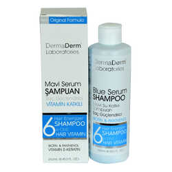 Mavi Serum Şampuanı Saç Güçlendirici (Biotin Panthenol Vitamin E-Keratin) 250 ML (1)