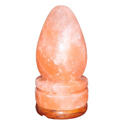 Mermi Şekilli Doğal Himalaya Kaya Tuzu Lambası Kablolu Ampullü Pembe 2-3 Kg (1)