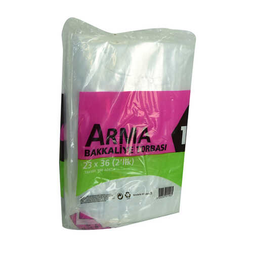 Naylon Torba Arma Şeffaf Bakkaliye Kuruyemiş Şeker Torbası 23x36 (2 lik ) Takribi 190 Adet 1000 Gr - 2