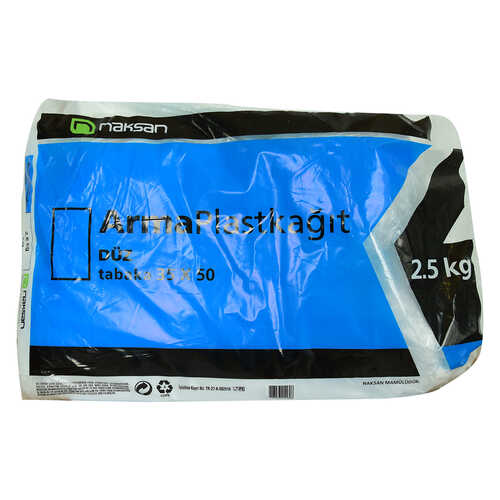 Plast Kağıt Bloklu Plast Naylon Şeffaf Düz Tabaka 35X50 Cm 2500 Gr Paket - 1