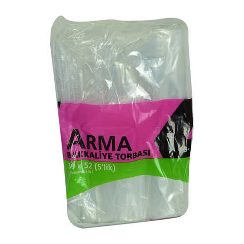 Naylon Torba Arma Şeffaf Bakkaliye Kuruyemiş Şeker Torbası 30x52 (5 lik ) Takribi 85 Adet 1000 Gr - 1