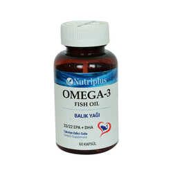 Nutriplus Omega - 3 Balık Yağı 33/22 EPA + DHA 60 Kapsül