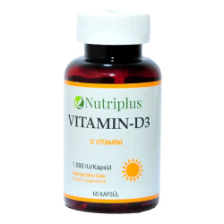 Nutriplus Vitamin D3 60 Kapsül