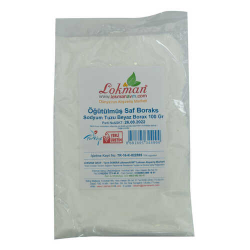 Öğütülmüş Saf Boraks Sodyum Tuzu Beyaz Borax 100 Gr - 2