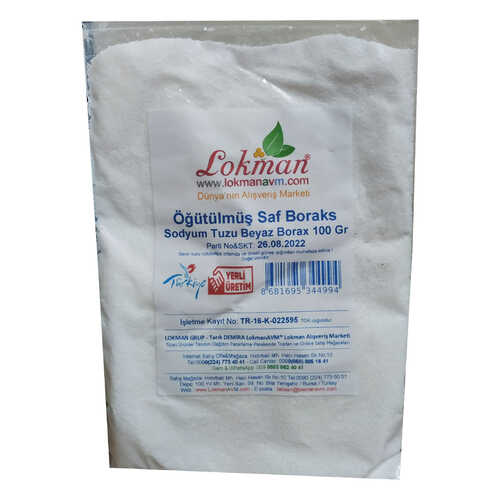 Öğütülmüş Saf Boraks Sodyum Tuzu Beyaz Borax 100 Gr - 3