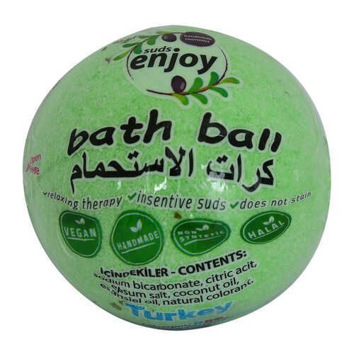 Okaliptuslu El Yapımı Banyo Küvet Topu Sabunu Yeşil 90-120 Gr - 1