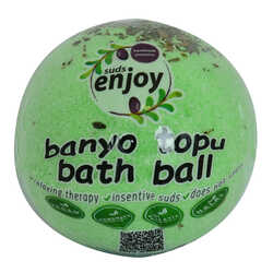 Okaliptuslu El Yapımı Banyo Küvet Topu Sabunu Yeşil 90-120 Gr (1)
