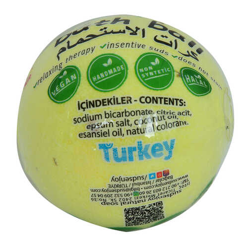 Papatyalı El Yapımı Banyo Küvet Topu Sabunu Sarı 90-120 Gr - 3