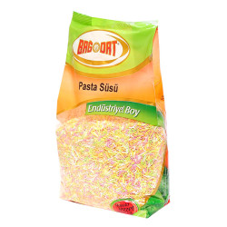 Pasta Süsü Granül Şekeri Karışık Renk 1000 Gr Paket (1)